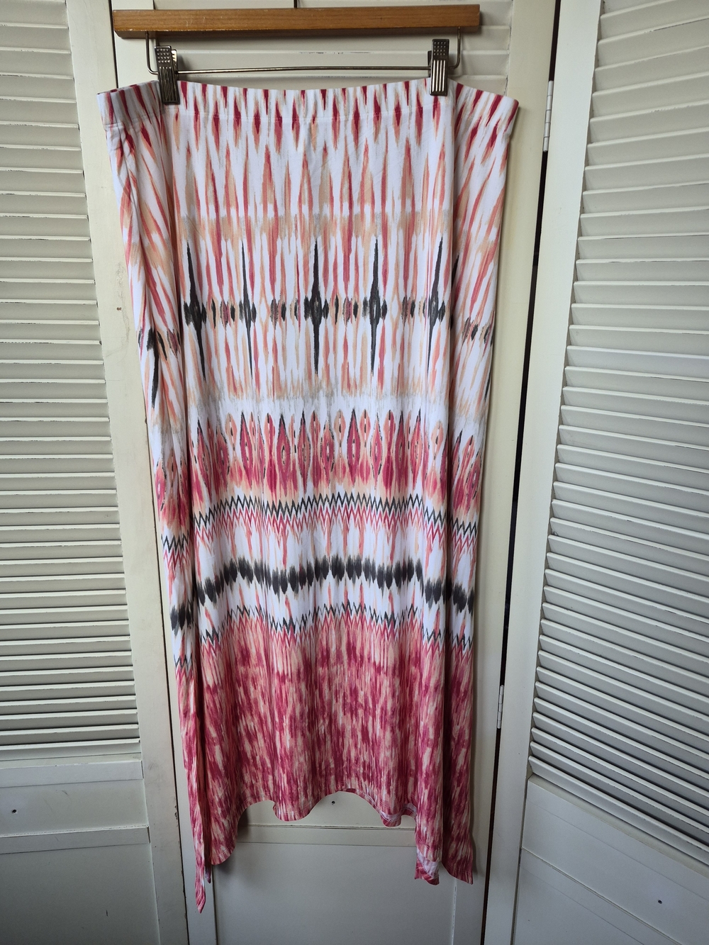 Chico's Tribal Ikat Maxi Skirt Size 2 Medium
